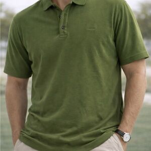 Patagonia Organic Cotton Polo Shirt Men’s Large Green Casual Outdoor Classic